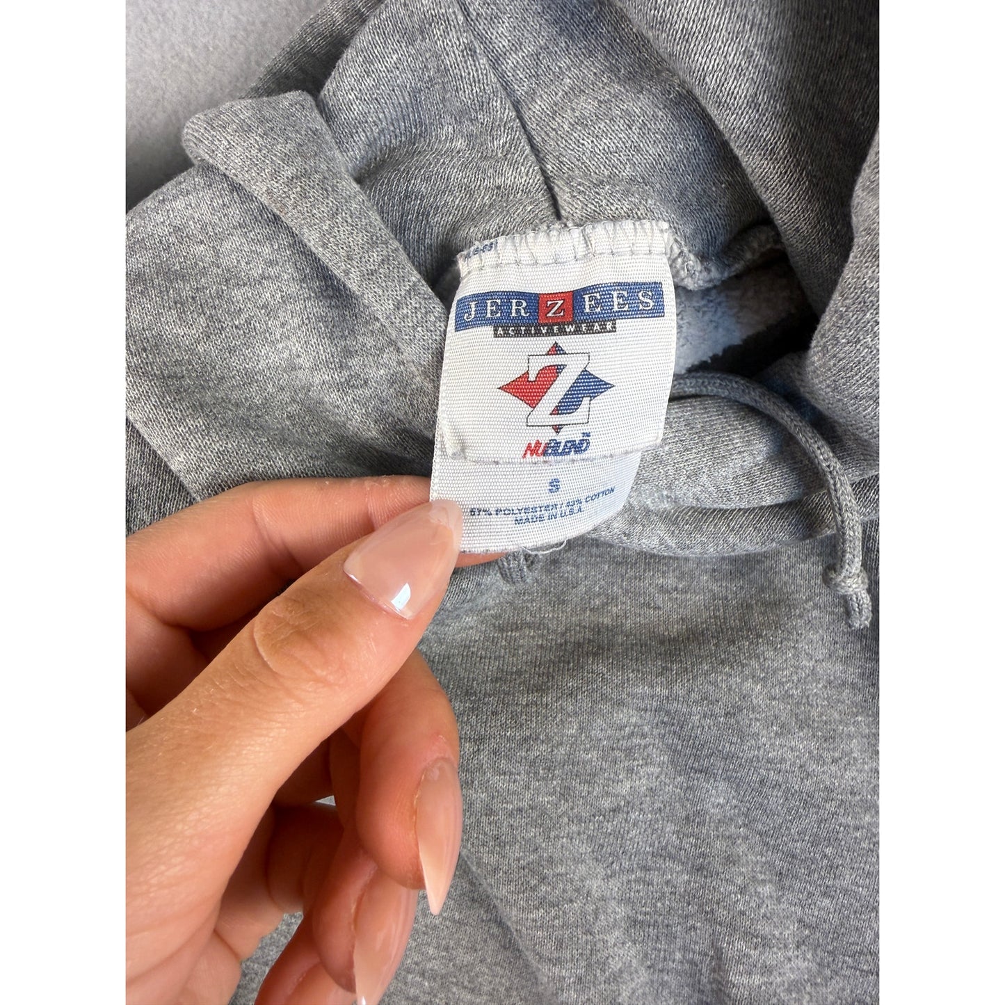 Vintage Jerzees Hoodie Sweatshirt - S