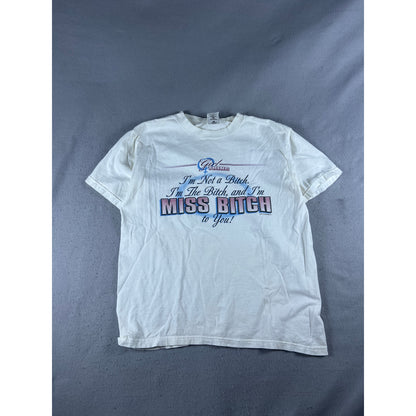 Vintage Y2K Girl Thing Miss Bitch T-Shirt - L