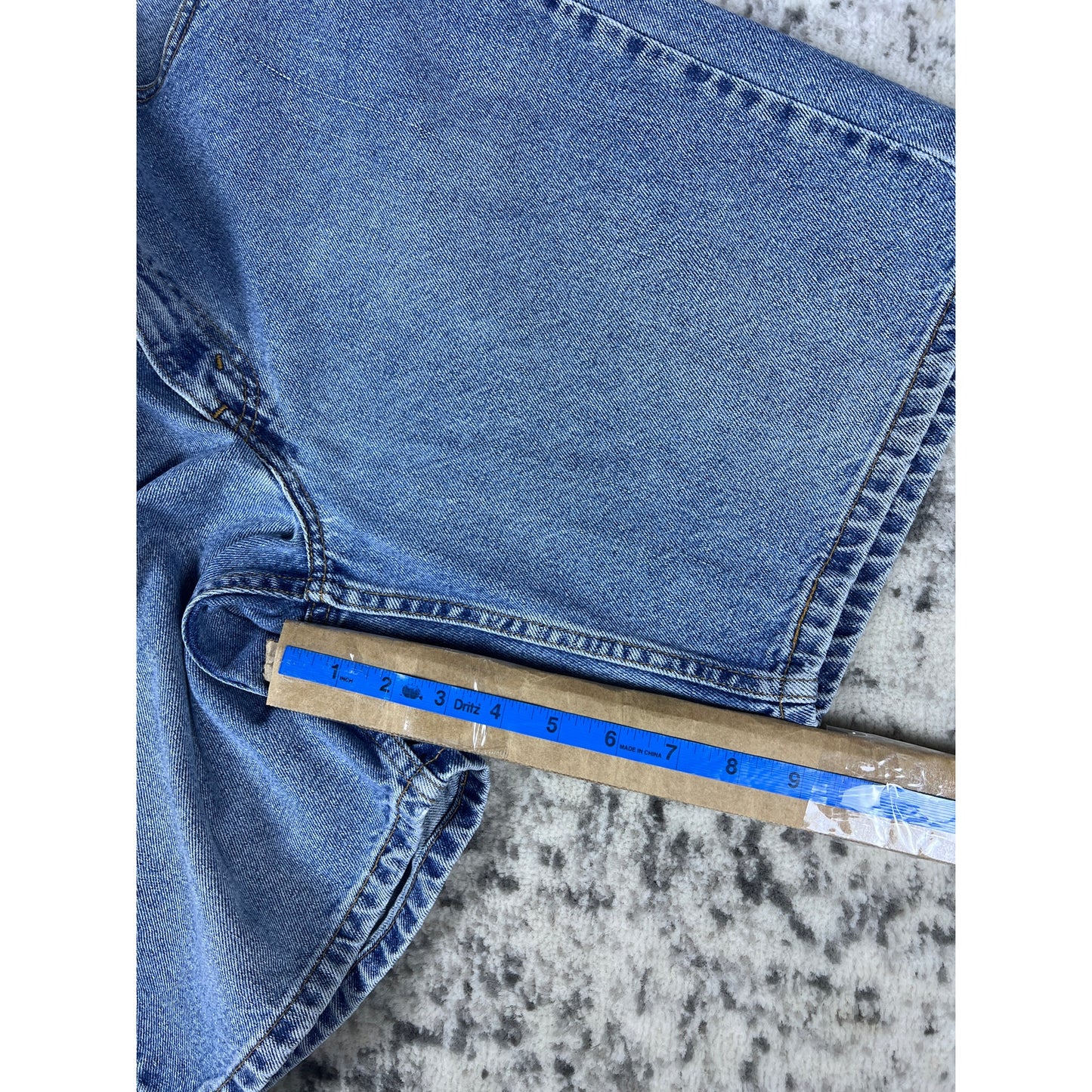 VTG Levi 505 Light Wash Denim Jean Shorts Sz 36 Made in USA 90s
