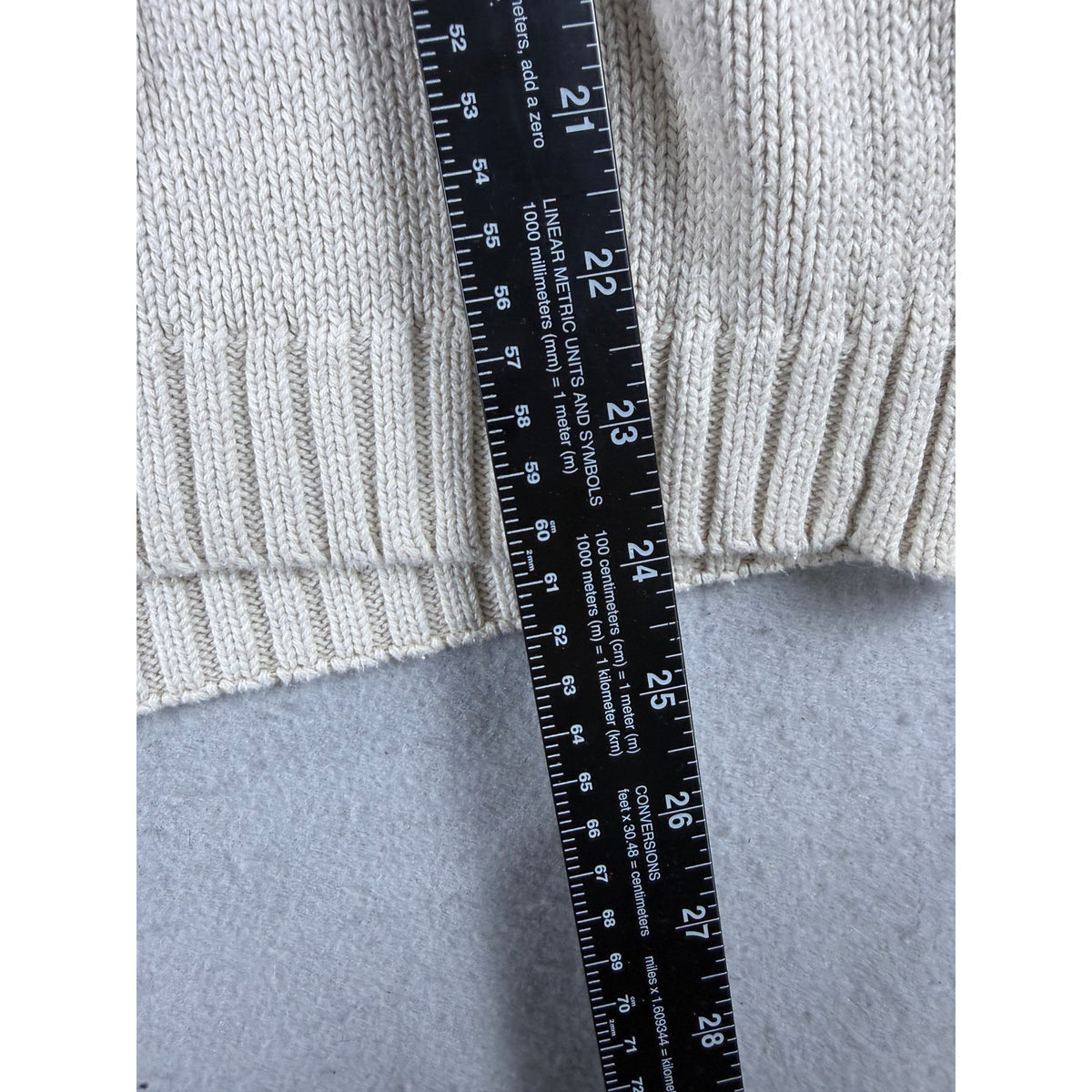 Chaps 1/4 Zip Preppy Sweater - M