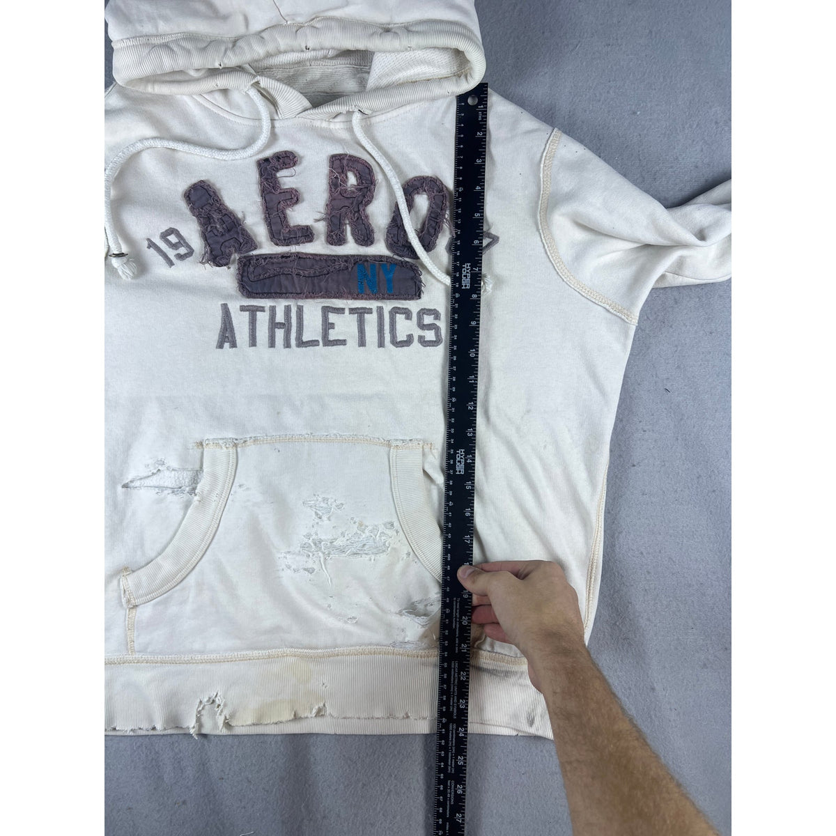 Aeropostale Distressed Grunge Hoodie - M