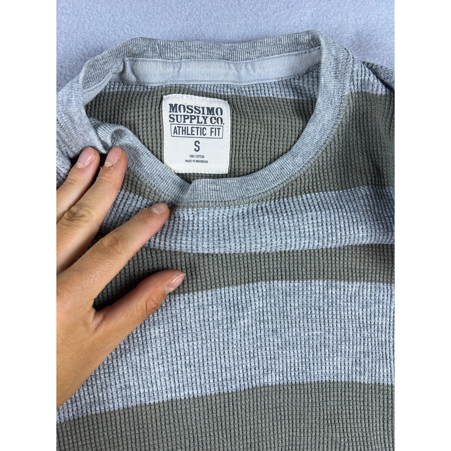 Mossimo Supply Thermal Waffle Knit Shirt - S