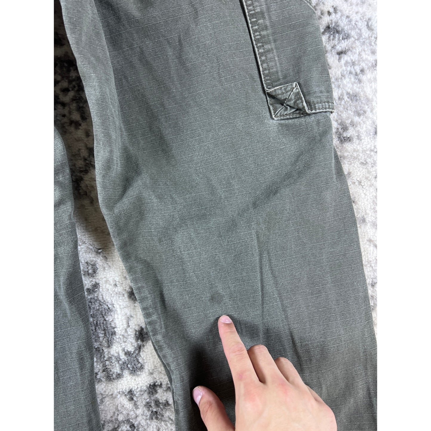 Vintage Military Green Wrangler Cargo Pants - 34