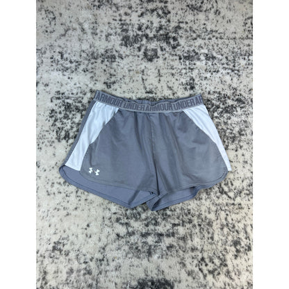 Under Armour Gray Women's Athletic Shorts - L