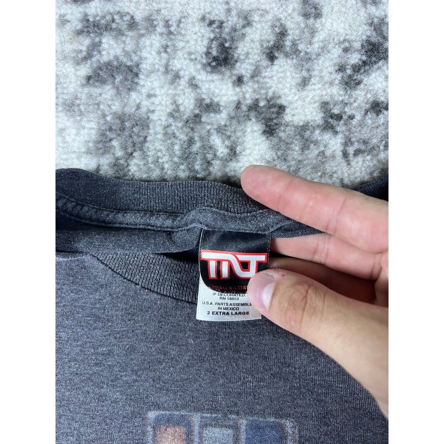 Vintage Grey Mustang Graphic T Shirt - XXL