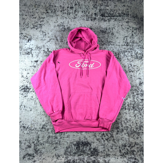 Vintage Ford Spellout Hoodie - M