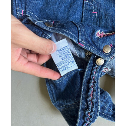 Vintage Y2k Baby Snoopy Denim Overalls - 6/9M