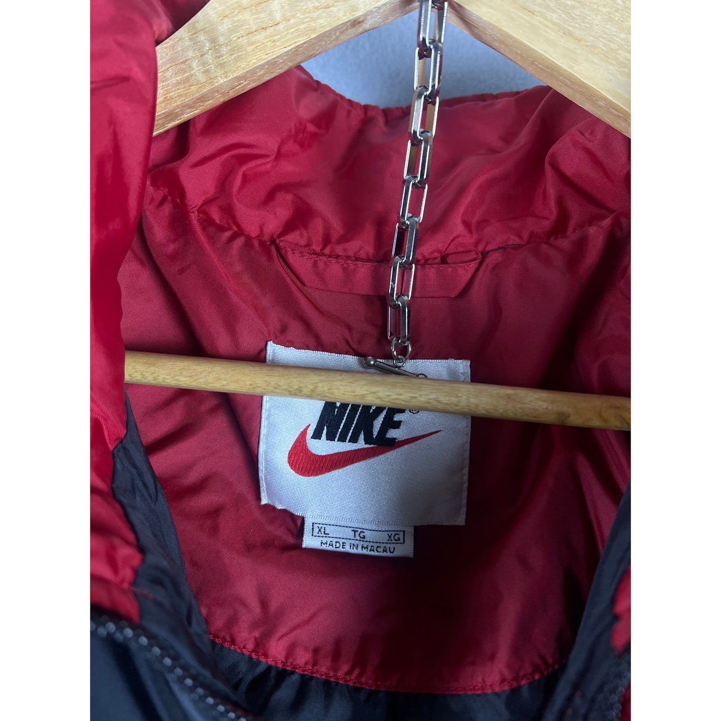 Vintage 90s Nike Puffer Jacket - XL Black