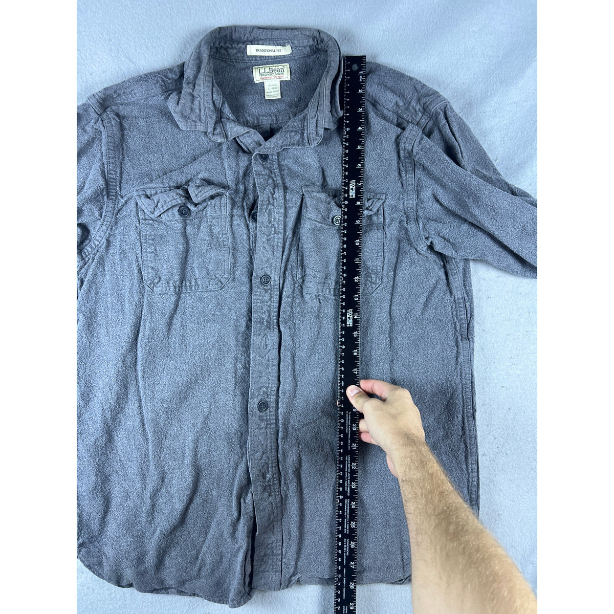LL Bean Traditional Fit Chamois Shirt - L