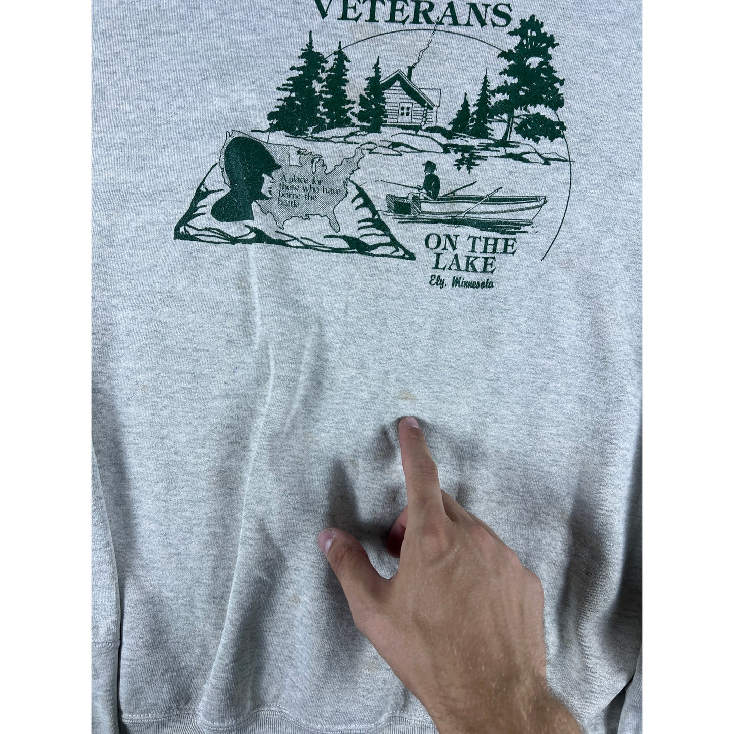Vintage Veterans On The Lake Sweatshirt - 2XL