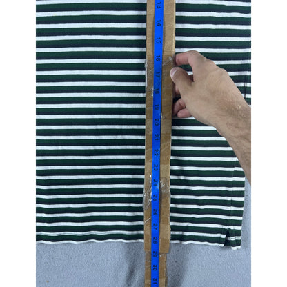 Vintage 90s Green Bay Packers Striped Polo Shirt - L