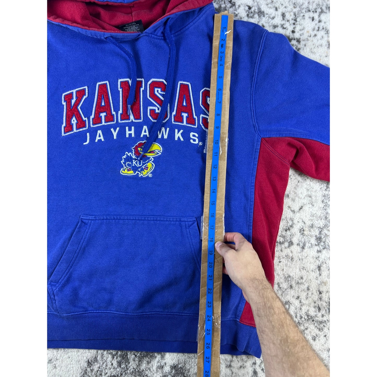 Vintage Colosseum Kansas Jayhawks Hoodie - XL