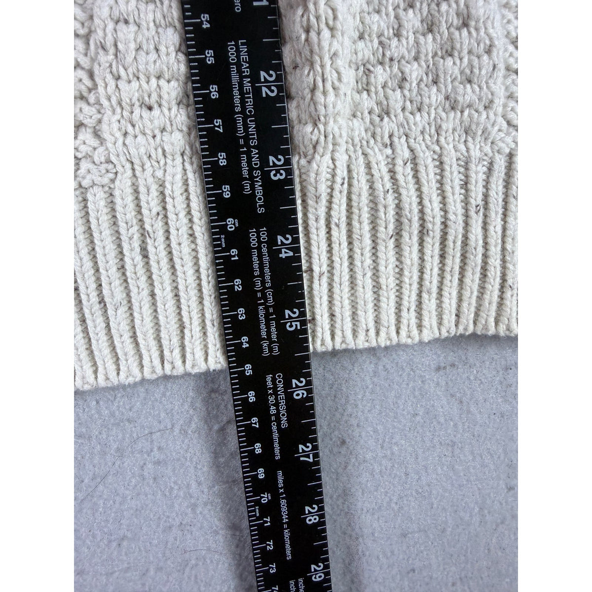 Mutual Weave Cable Knit Fisherman Sweater - XXL