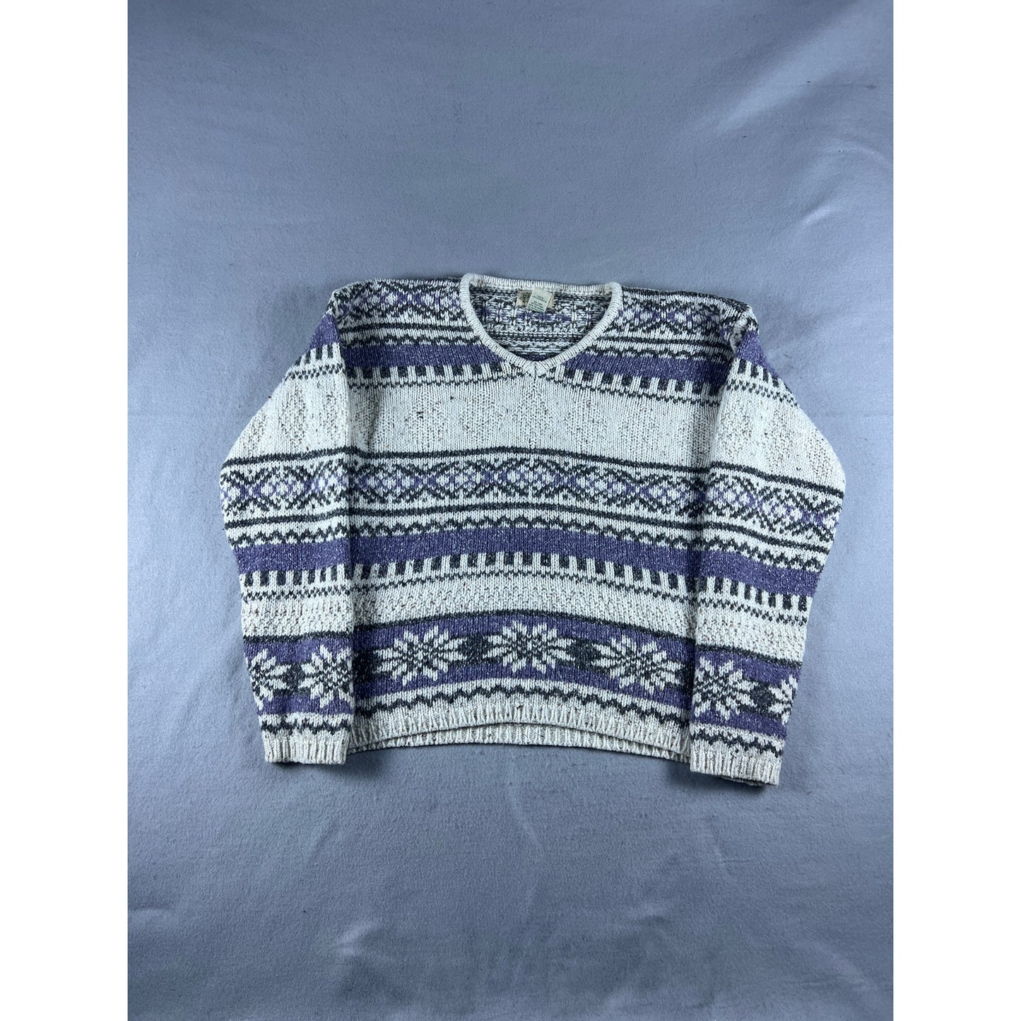 Vintage St John's Bay Fair Isle Nordic Sweater - L