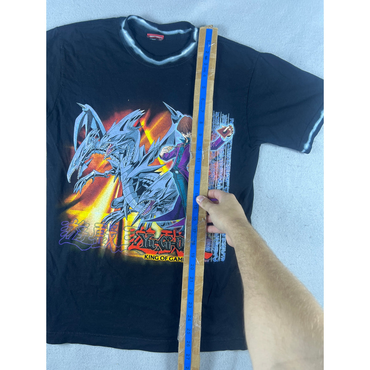 Vintage Yu-Gi-Oh Seto Kaiba Blue Eyes Dragon Tee - Youth L