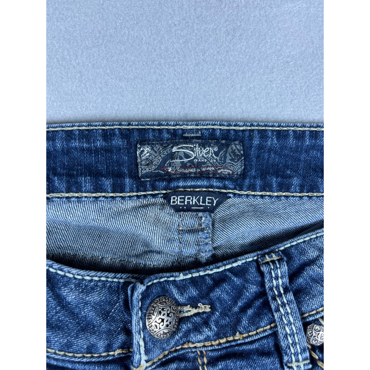 Silver Berkley Bootcut Low Rise Jeans Womens - 34x31