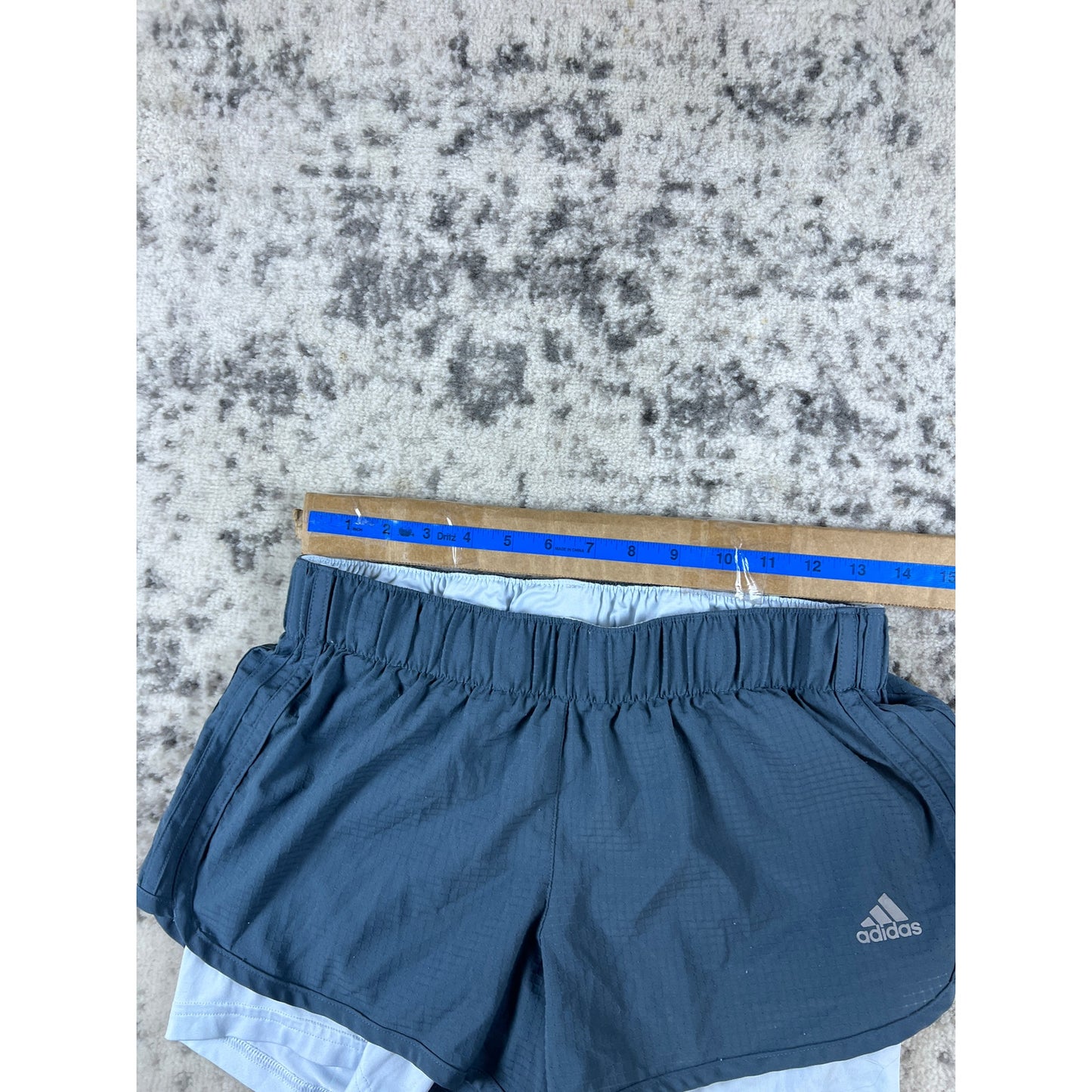 Blue Adidas Lined Running Shorts Womans - S