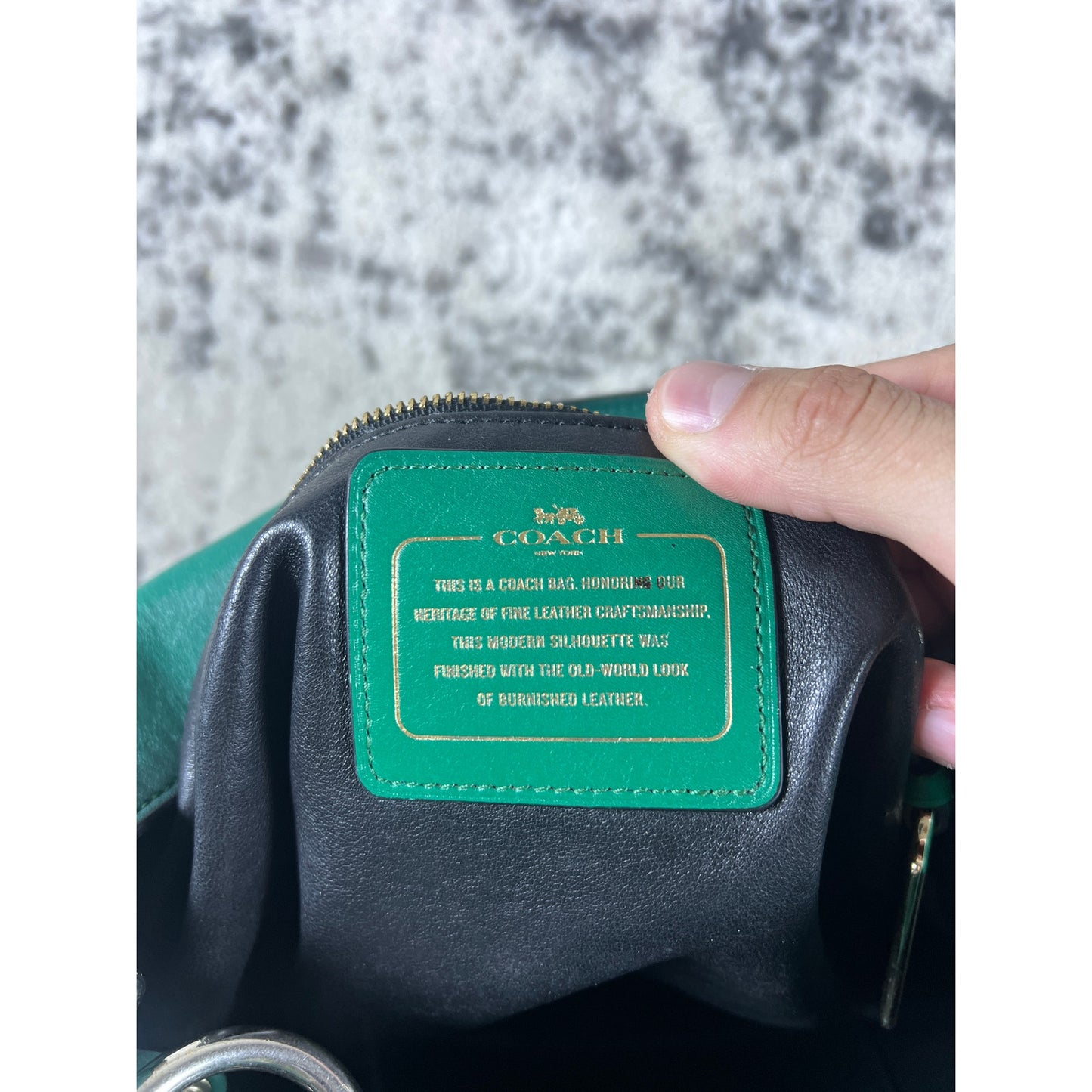 Teal Green COACH Hobo Crossbody/Shoulder Bag