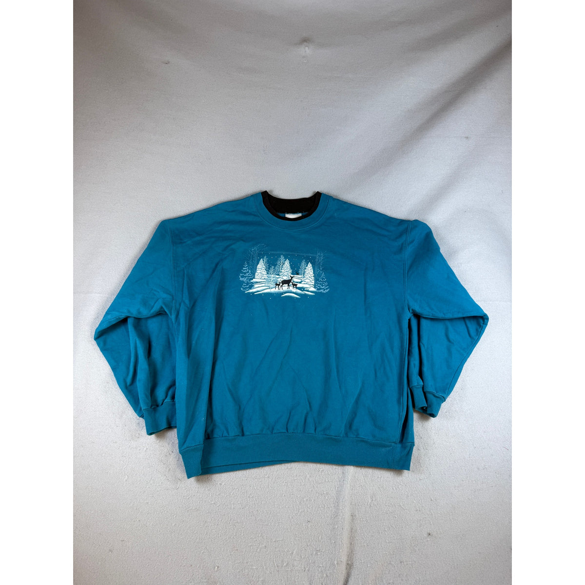 Liberty Lane Snow Deer Sweatshirt - 1X
