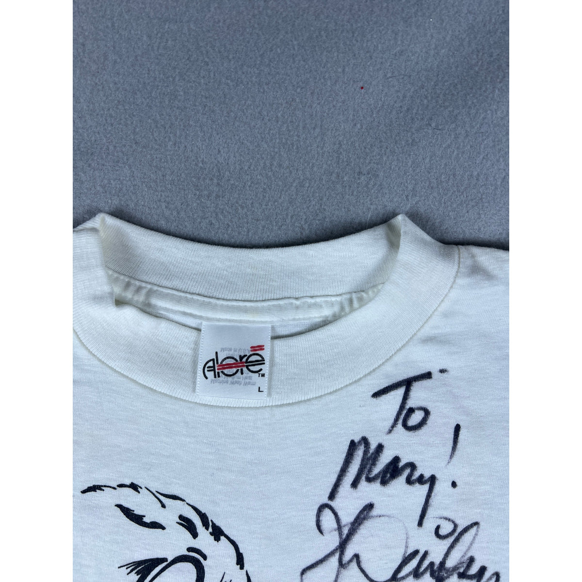 Vintage John Davidson Autographed Graphic T-Shirt - L