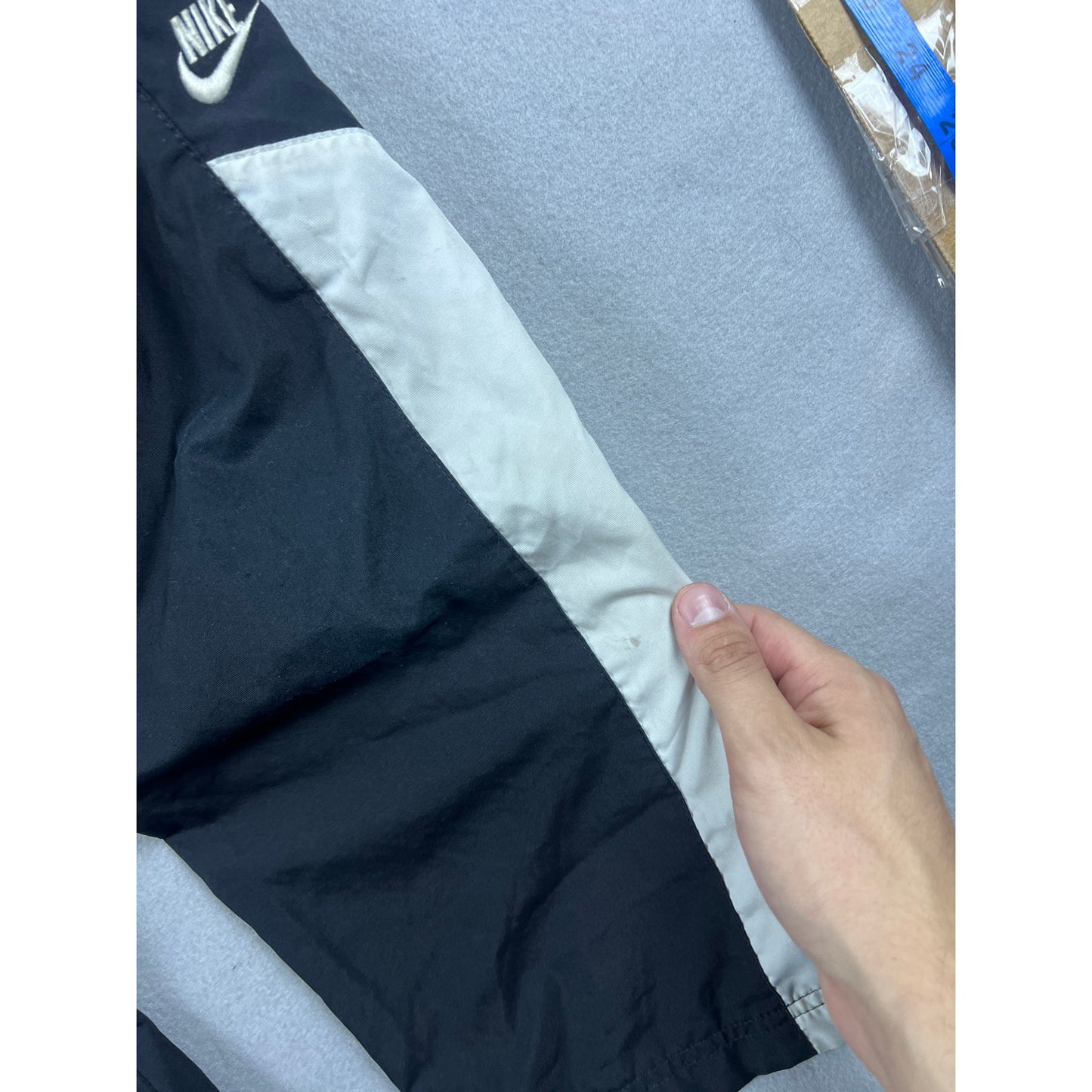 Black Nike Track Pants Spellout Youth Sz 8