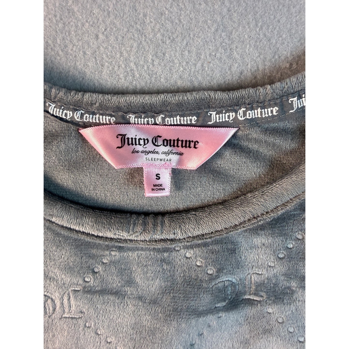 Juicy Couture Velour Rhinestone Top - S