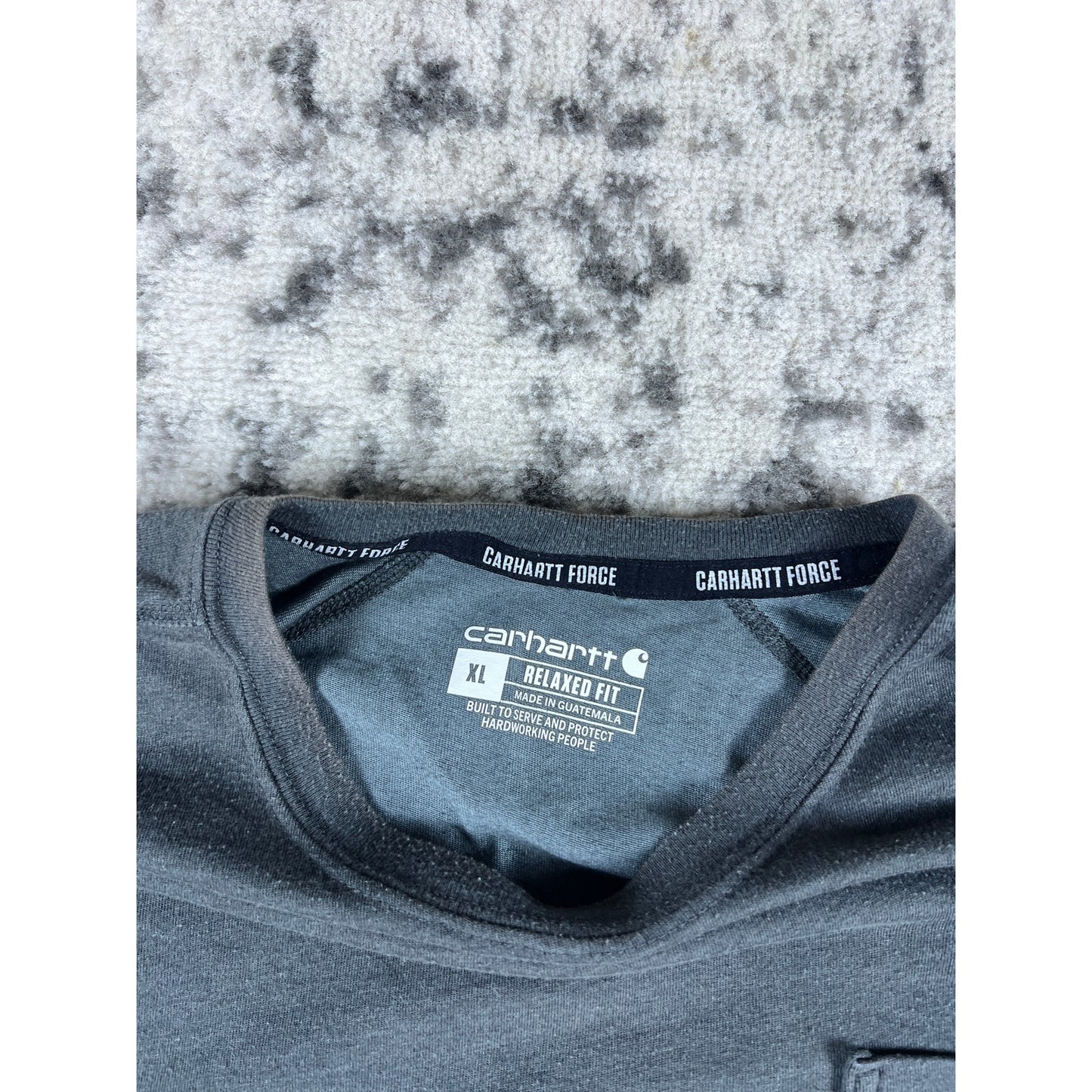 Gray Carhartt Pocket Logo T-shirt - L