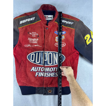 Vintage Chase Authentics NASCAR Jeff Gordon DuPont Suede Racing Jacket - S
