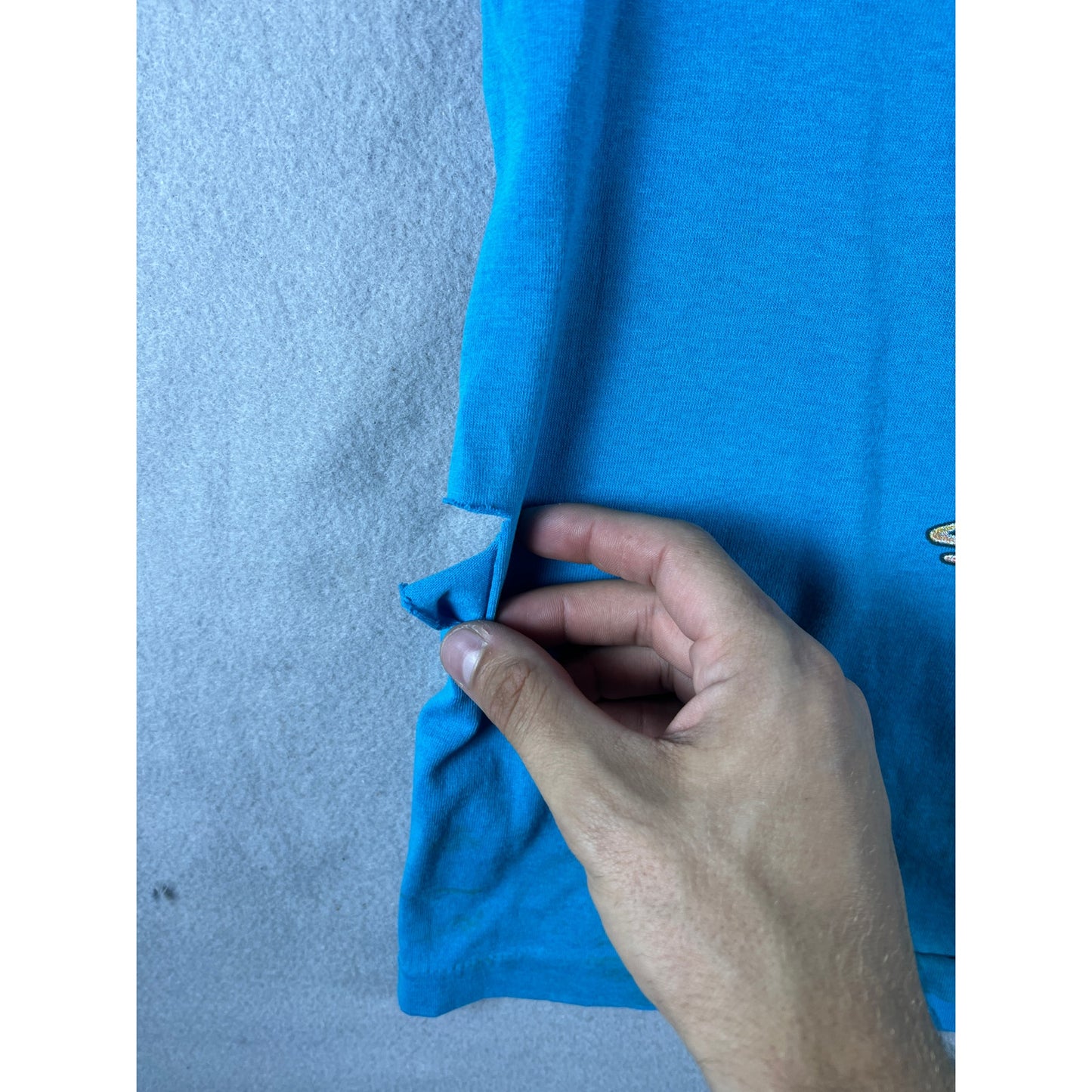 Vintage Blue Harley Davidson Biker Shirt - XL
