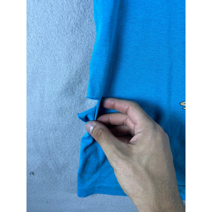 Vintage Blue Harley Davidson Biker Shirt - XL