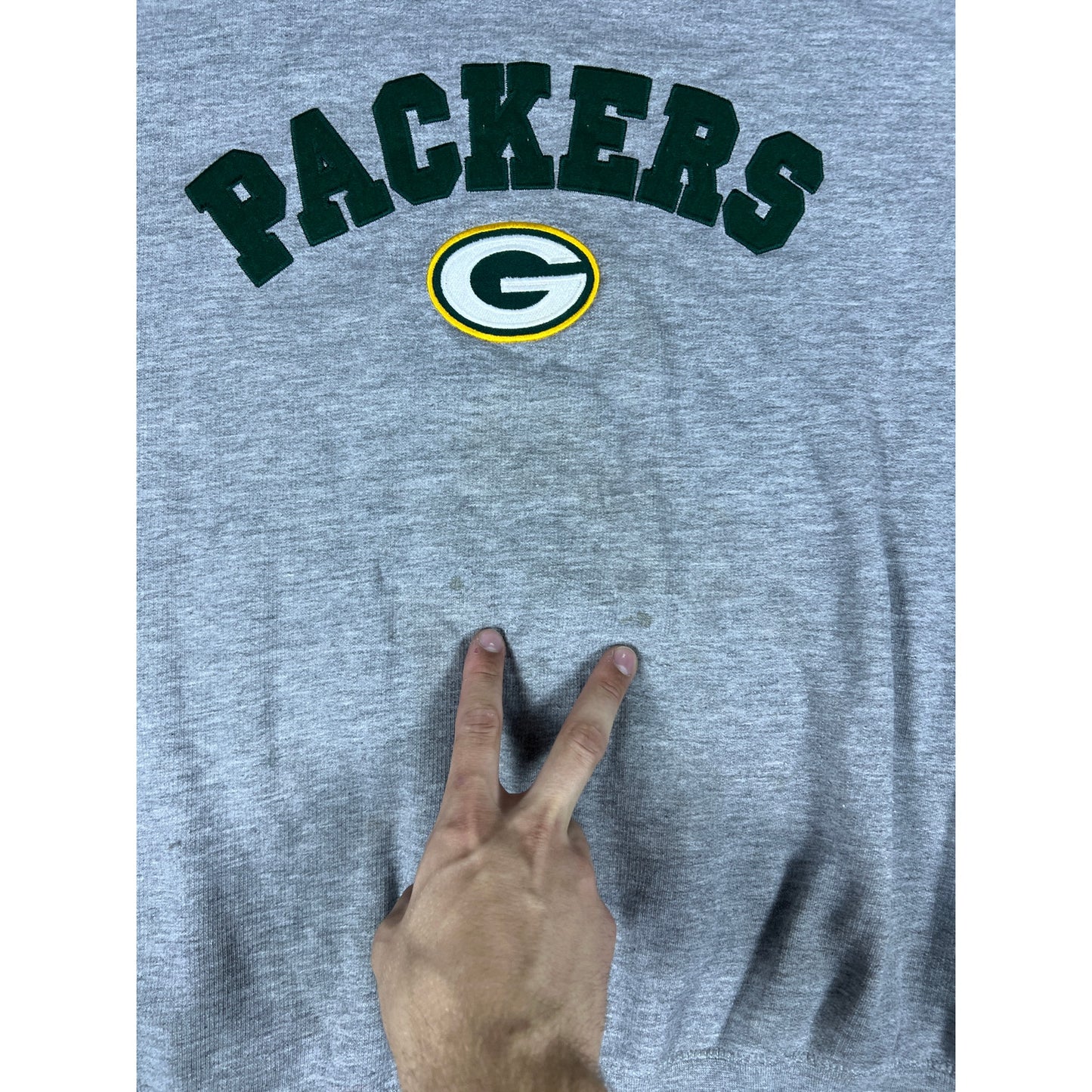 VTG Green Bay Packers Spellout Crewneck - XL