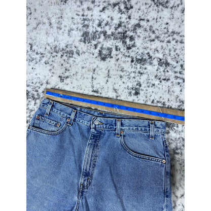 VTG Levi 505 Light Wash Denim Jean Shorts Sz 36 Made in USA 90s