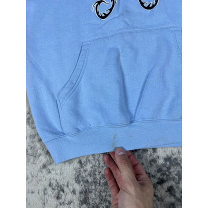 VTG Silver Point Blue Dragon Hoodie - XS