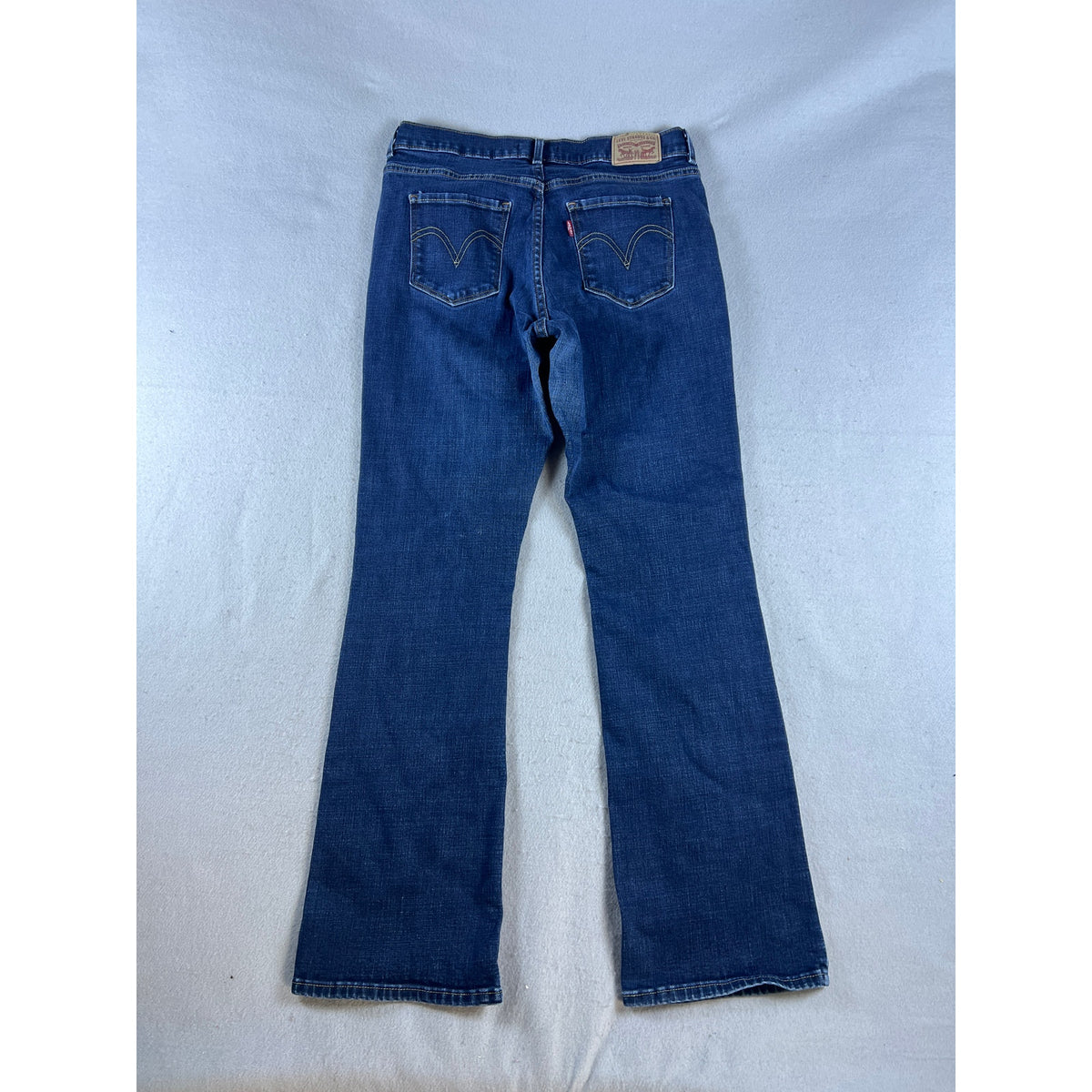 Levi's Classic Bootcut Dark Wash Distressed Jeans - 10