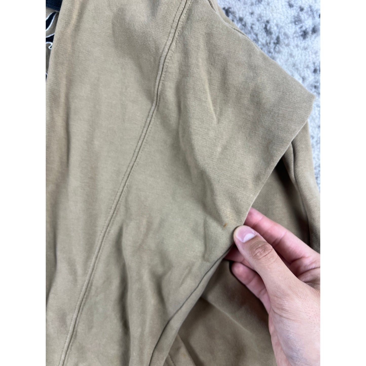 Vintage TOP Heavy Beige Dragon Hoodie Medium Embroidered Graphic