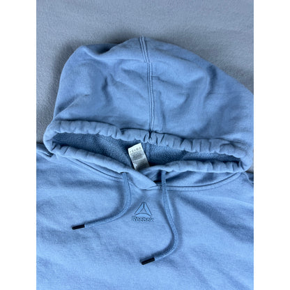 Reebok Center Logo Blue Hoodie - L