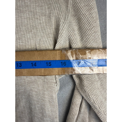 Arizona Jean Thermal Henley Shirt - L Beige