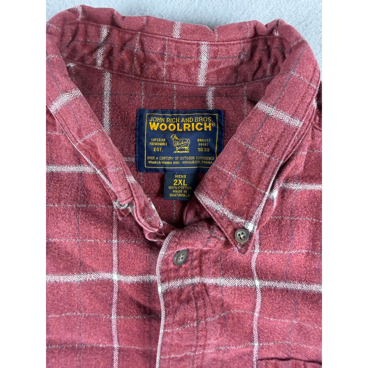 Woolrich Flannel Plaid Shirt - 2XL