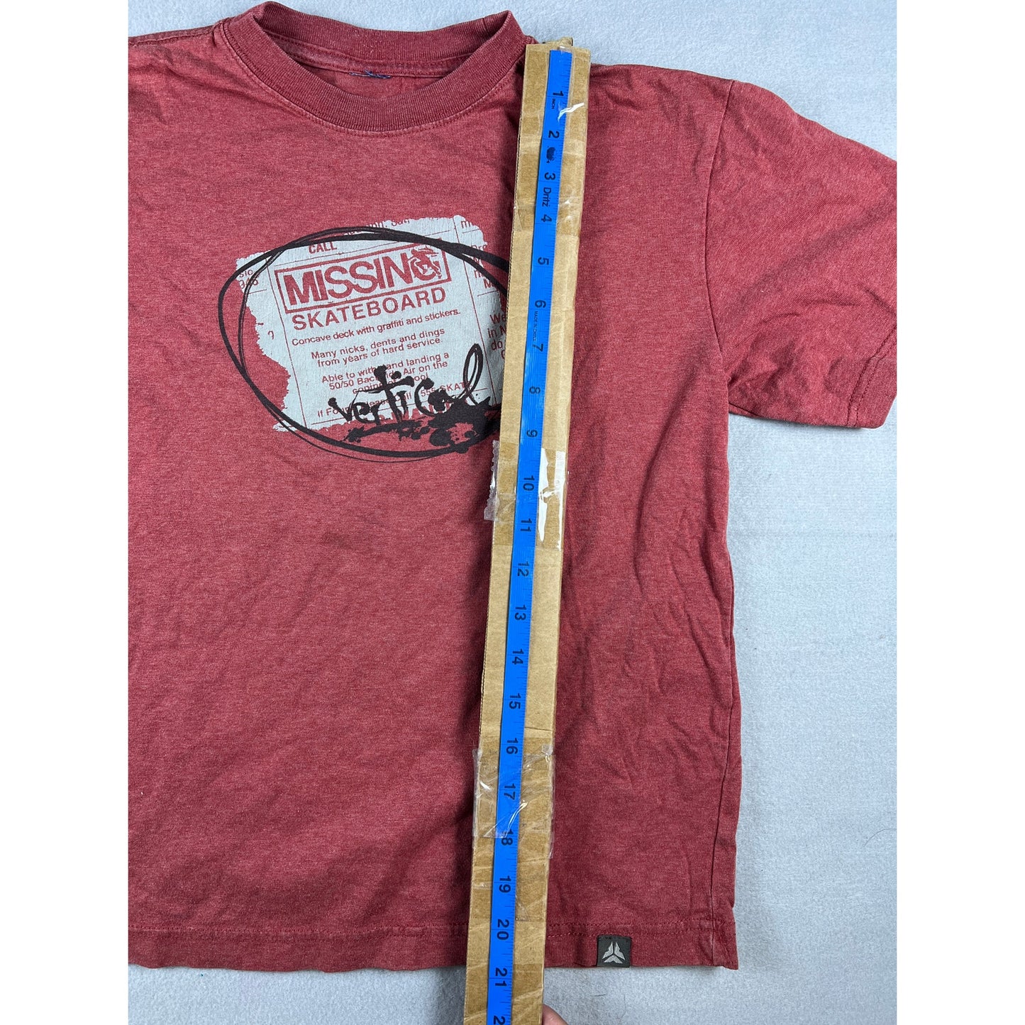 Y2k Red Vertical Skateboard Shirt - YL