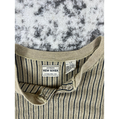 Vintage New River Henley Shirt - L