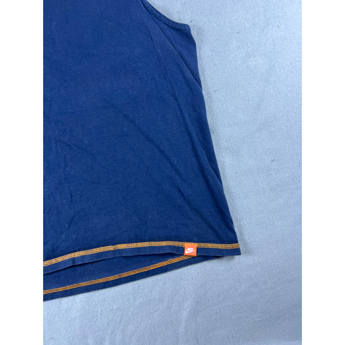 Vintage Y2K Nike Spellout Muscle Shirt - L