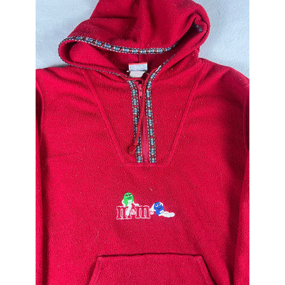 Vintage M&Ms Fleece Hoodie Sweatshirt - M