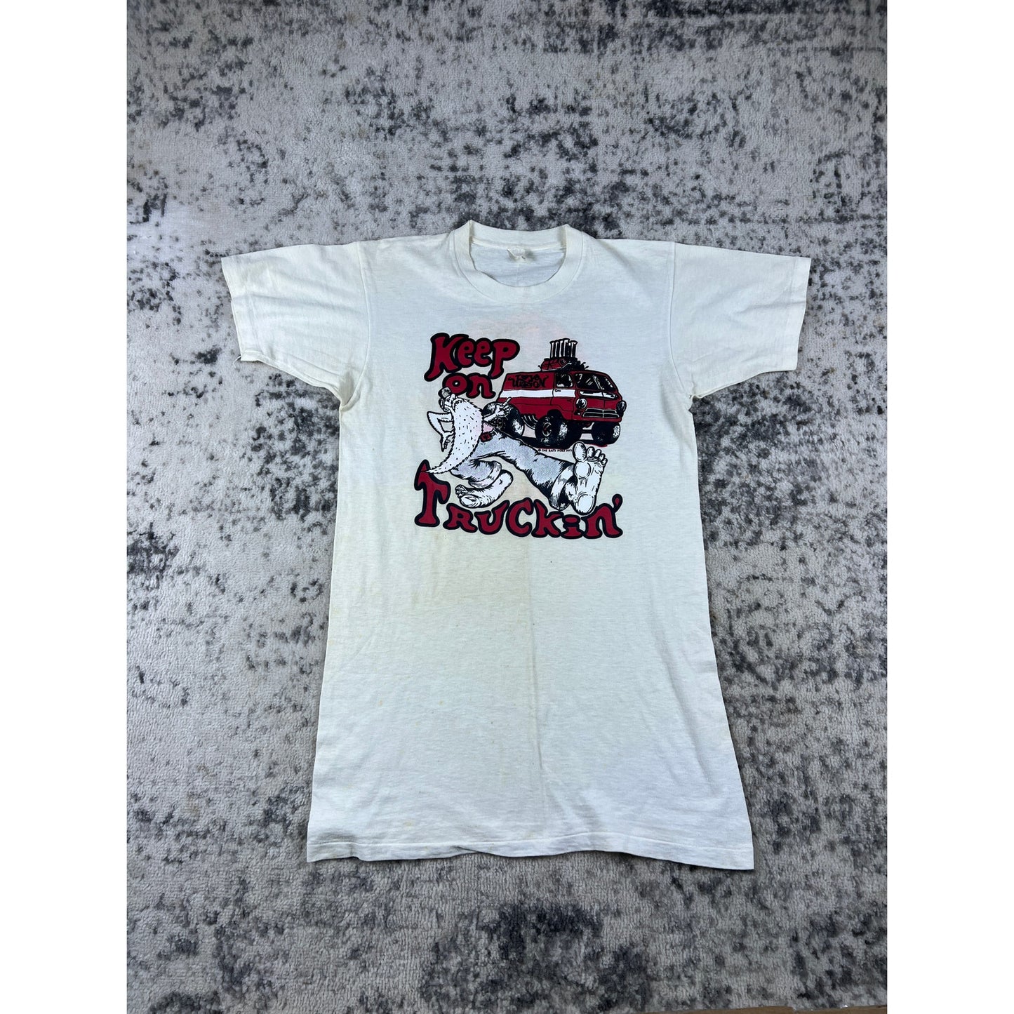 Vintage 1973 Rat Fink Ed Roth Keep on Truckin Tee - M