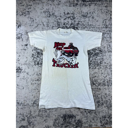 Vintage 1973 Rat Fink Ed Roth Keep on Truckin Tee - M