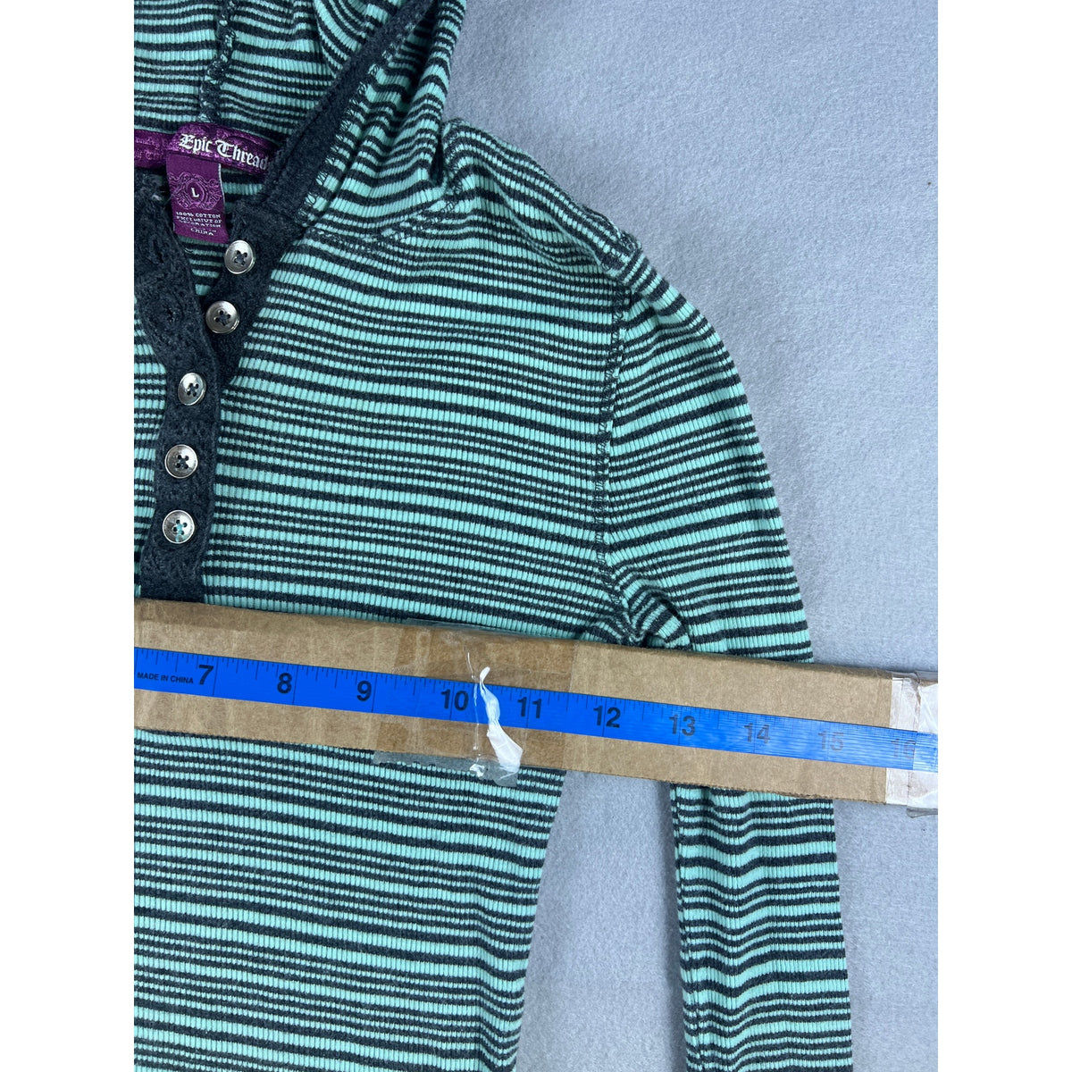 Epic Threads Thermal Hoodie Shirt Girls - L