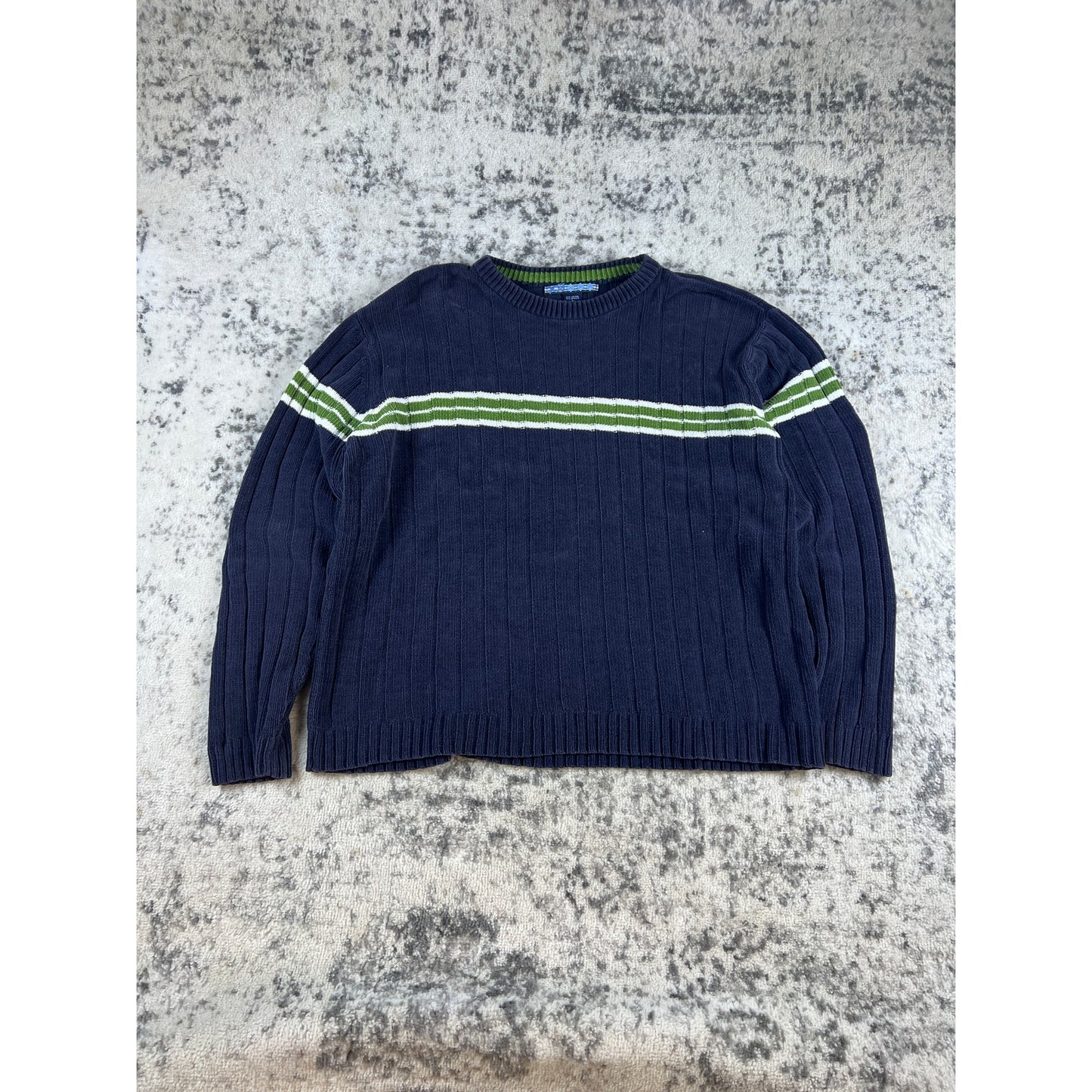 Y2k Navy Extreame Gear Stripped Shirt - L