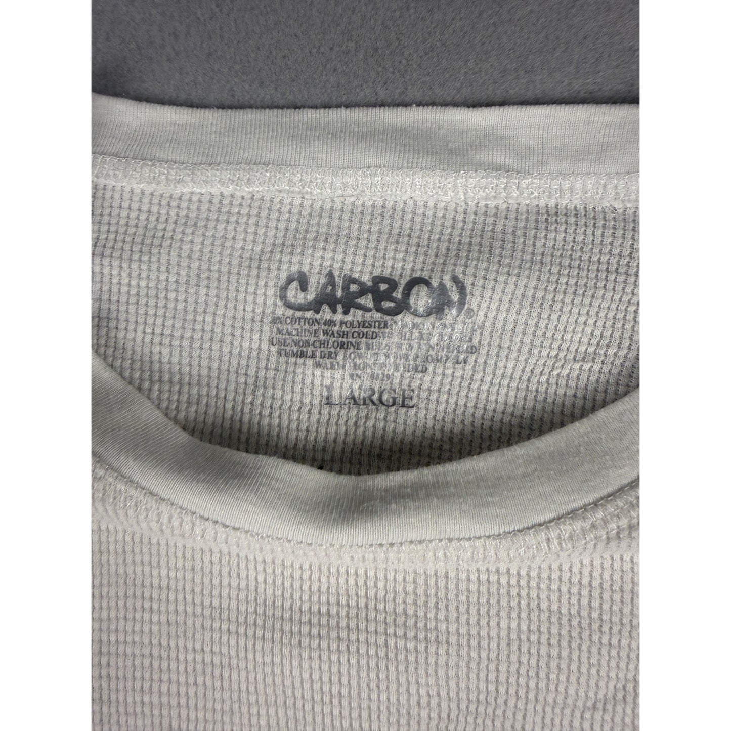 Carbon Thermal Waffle Knit Shirt - L