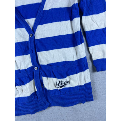 Hollister Striped Nautical Cardigan Womens - M