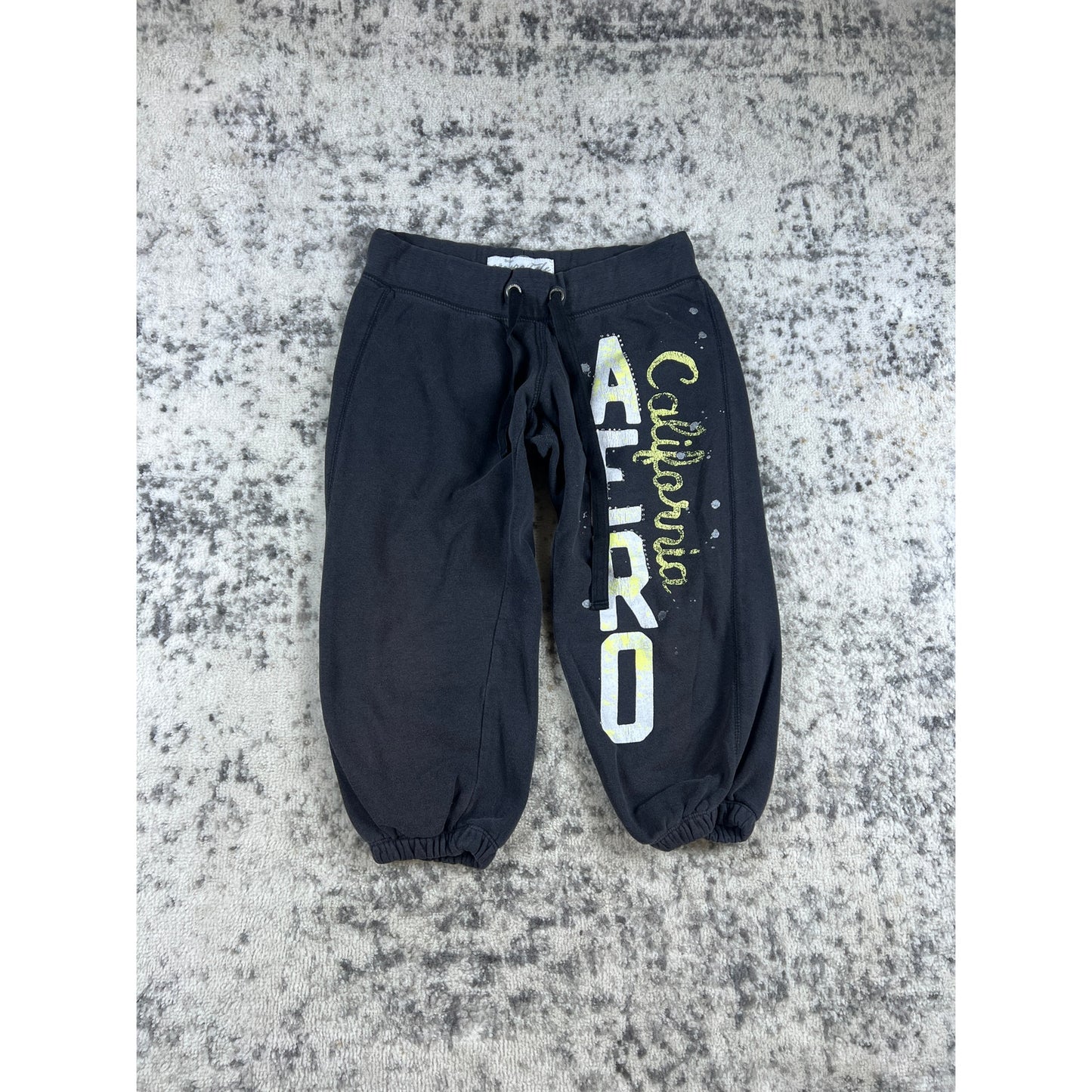 Vintage Aeropostale Sweatpants Adult Medium Black Y2k Baggy Fit