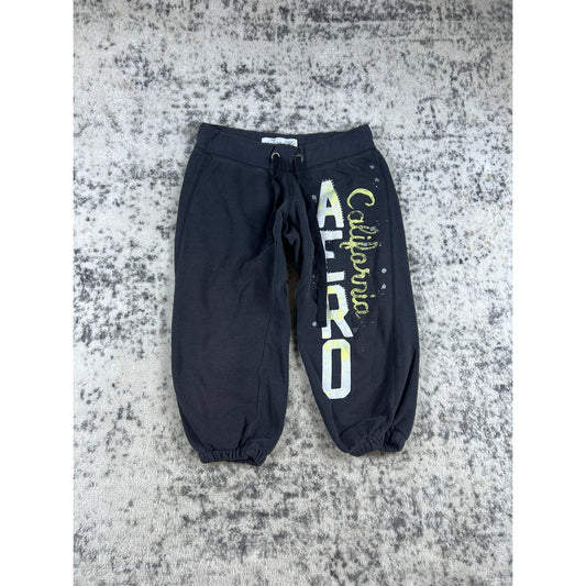 Vintage Aeropostale Sweatpants Adult Medium Black Y2k Baggy Fit